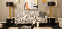 Liang & Eimil Lidmar 3 Seater Sofa - Zebra Black & White