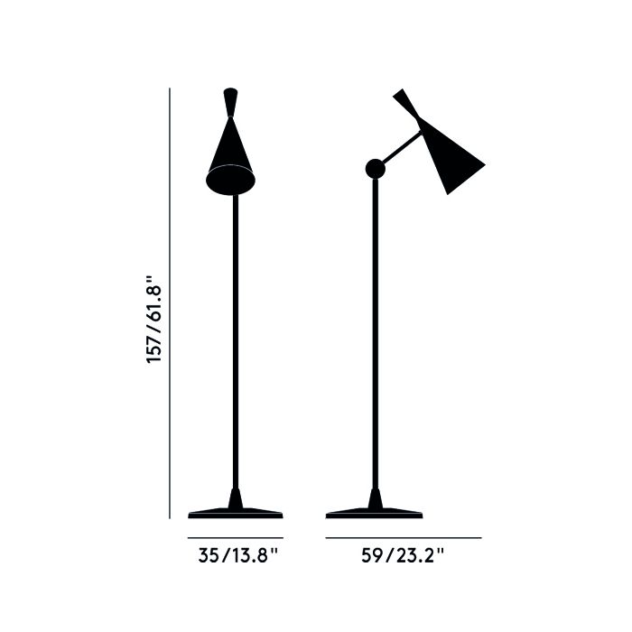 Tom Dixon Beat Floor Lamp Black