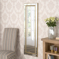 Olivia's Yao Tall Wall Mirror in Gold