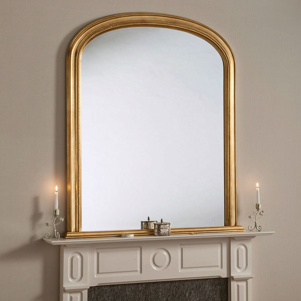 Olivia's Yidu Arched Wall Mirror in Gold