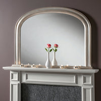 Olivia's Yidu Arched Wall Mirror in Silver