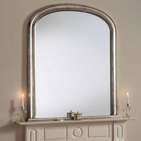 Olivia's Yidu Arched Wall Mirror in Silver