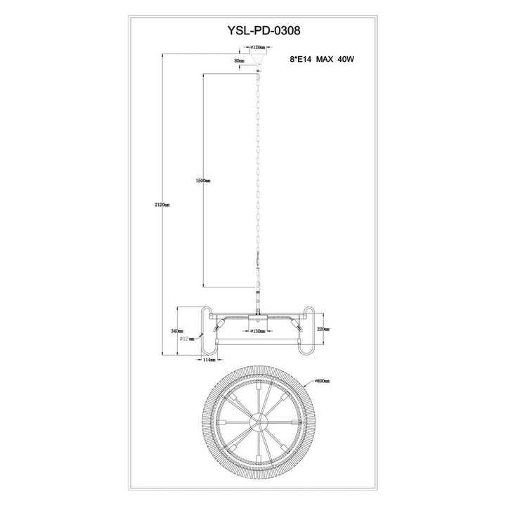 Mist Pendant Lamp - Antique Black LiangAndEimil 6