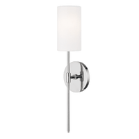 Hudson Valley Lighting Olivia 1 Light Wall Sconce in Polished Nickel