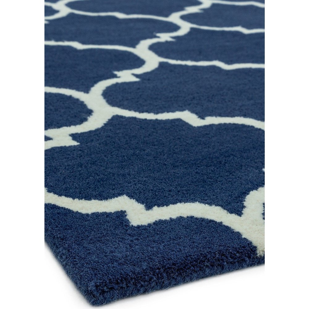  Asiatic Carpets-Asiatic Carpets Albany Handtufted Rug Ogee Blue-Blue 021 