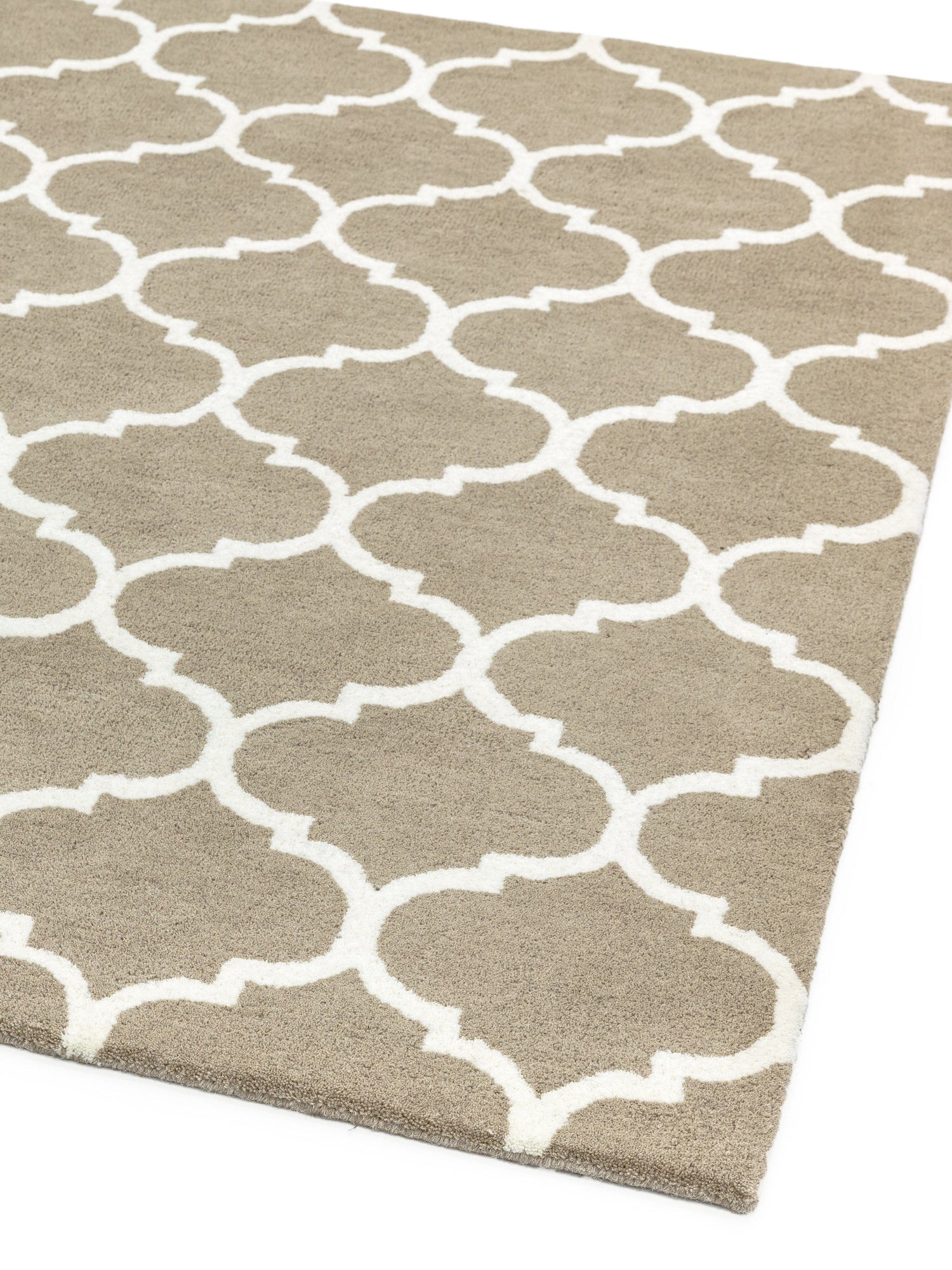  Asiatic Carpets-Asiatic Carpets Albany Handtufted Rug Ogee Camel - 200 x 290cm-Beige, Natural 405 
