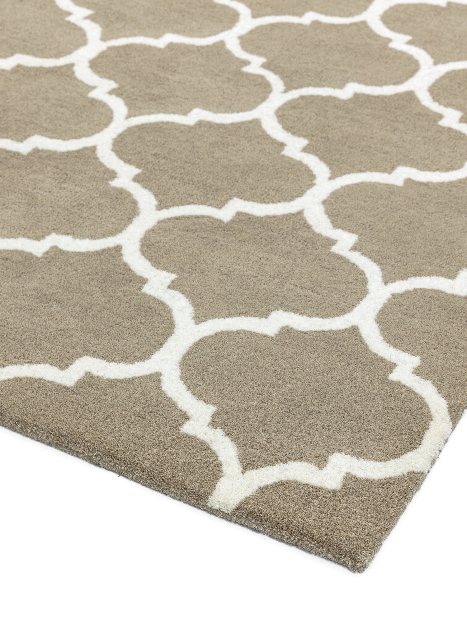  Asiatic Carpets-Asiatic Carpets Albany Handtufted Rug Ogee Camel - 160 x 230cm-Beige, Natural 173 