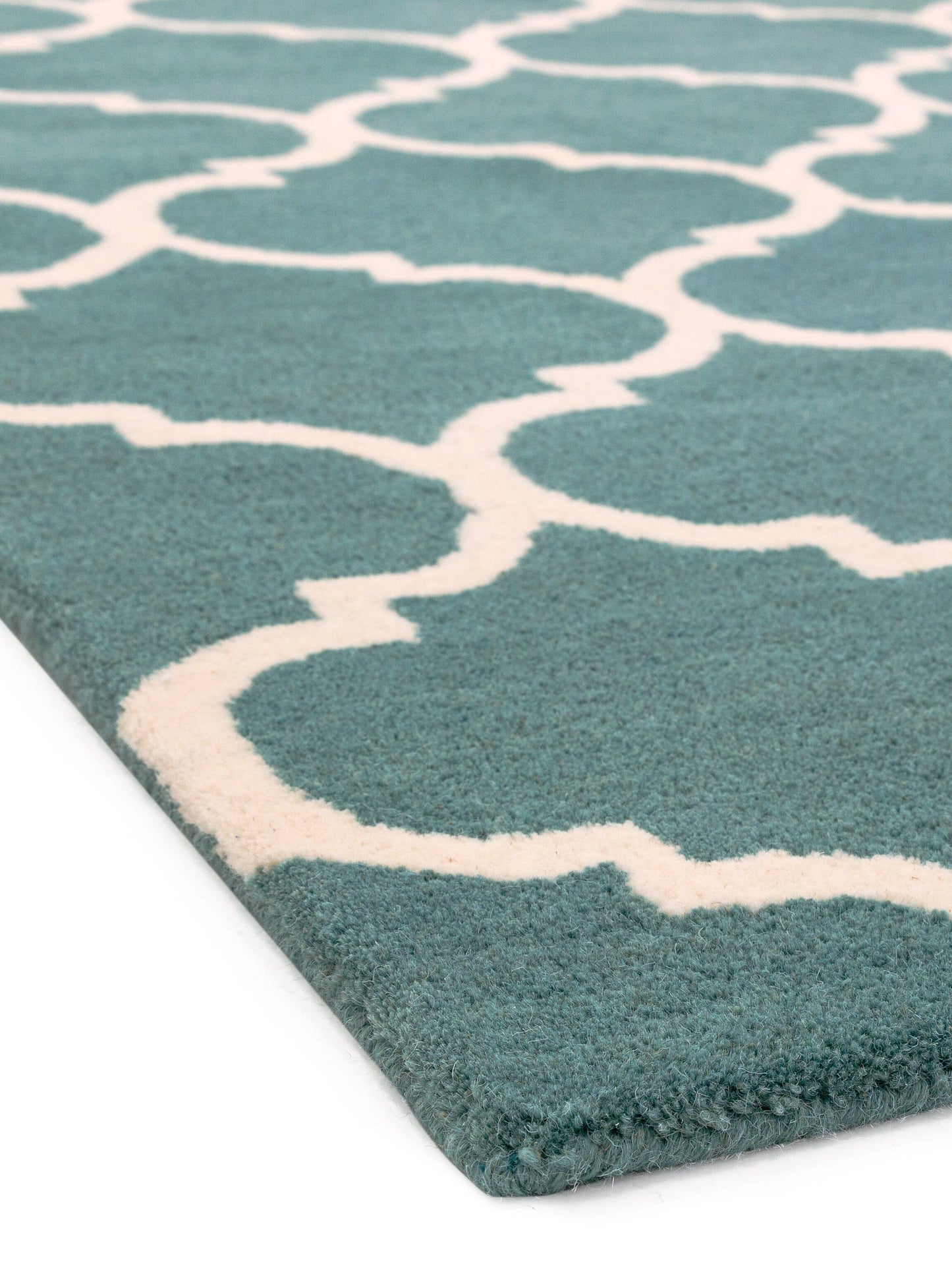 Asiatic Carpets Albany Handtufted Rug Ogee Duck Egg - 200 x 290cm