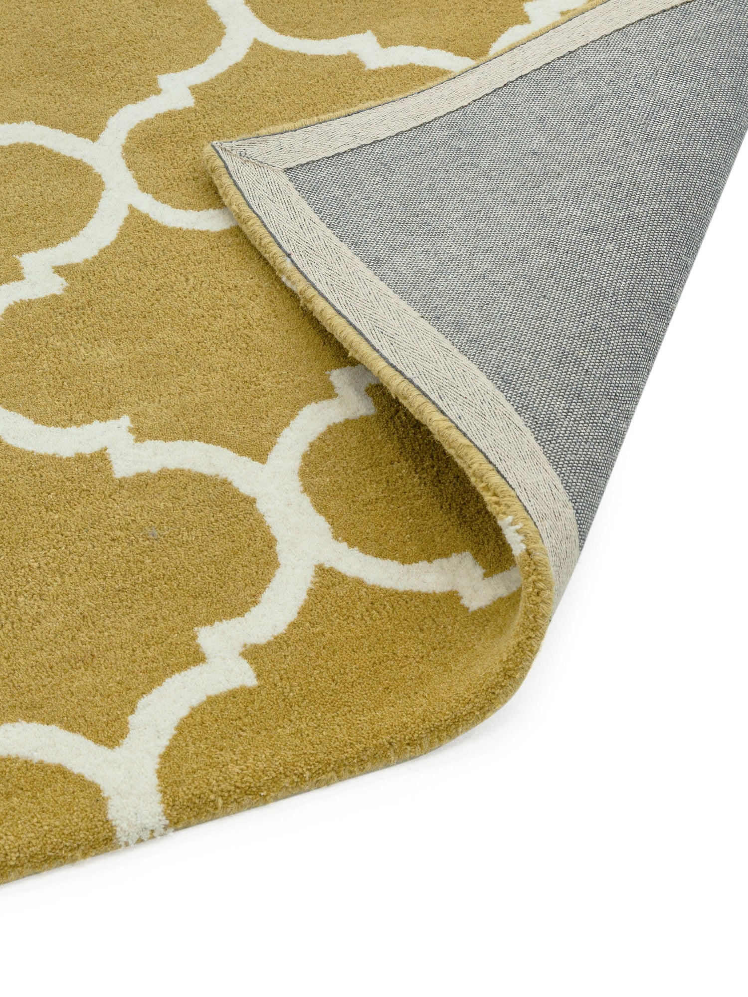  Asiatic Carpets-Asiatic Carpets Albany Handtufted Rug Ogee Ochre - 160 x 230cm-Yellow, Gold 789 