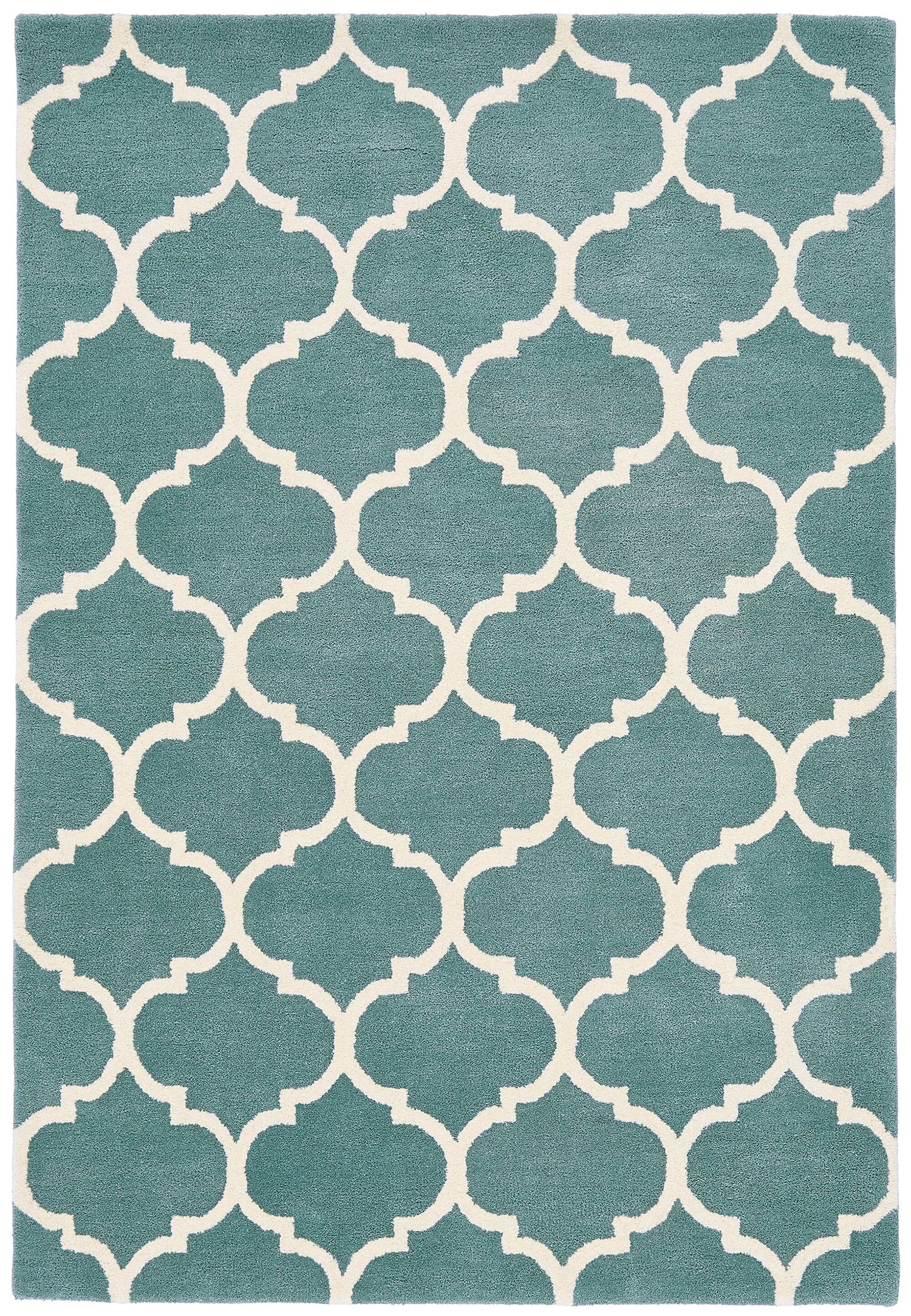  Asiatic Carpets-Asiatic Carpets Albany Handtufted Rug Ogee Duck Egg - 200 x 290cm-Blue 613 