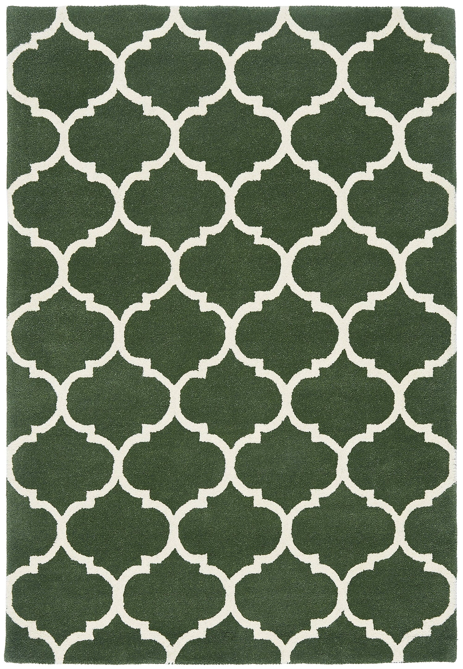  Asiatic Carpets-Asiatic Carpets Albany Handtufted Rug Ogee Green - 120 x 170cm-Green 333 