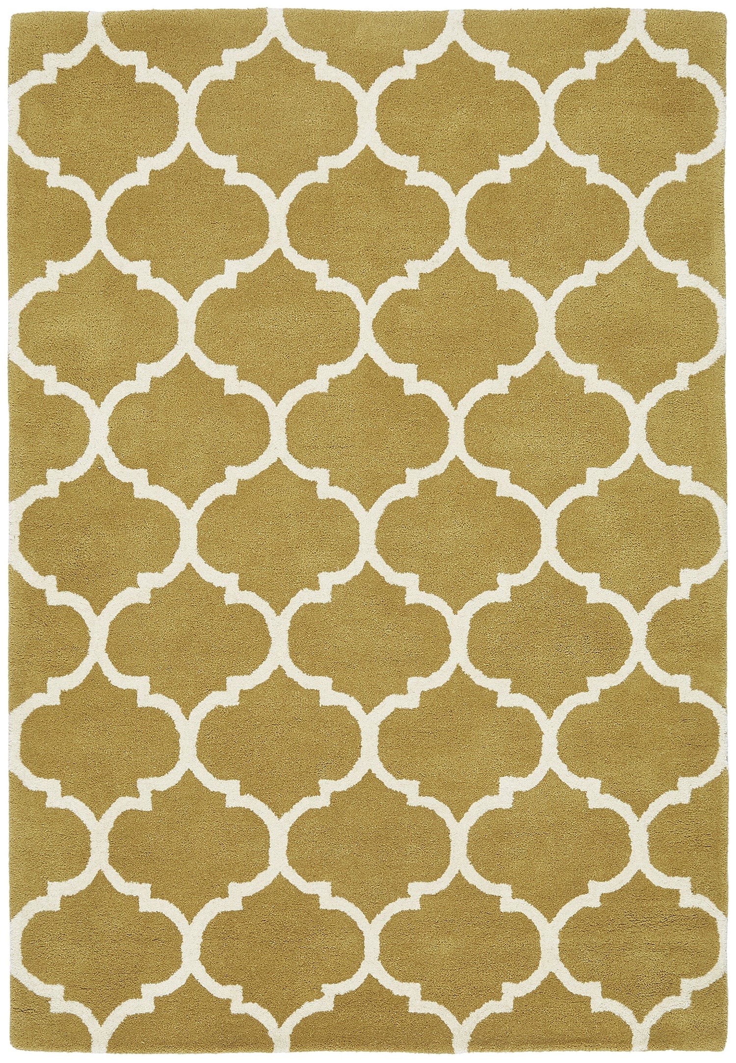  Asiatic Carpets-Asiatic Carpets Albany Handtufted Rug Ogee Ochre - 160 x 230cm-Yellow, Gold 485 