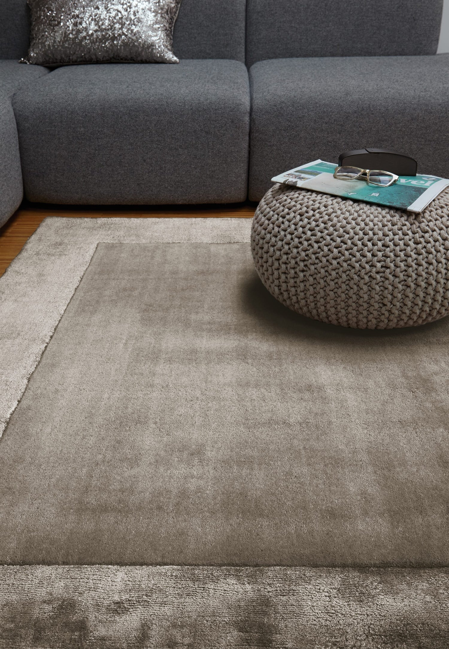  Asiatic Carpets-Asiatic Carpets Ascot Hand Woven Rug Taupe - 200 x 290cm-Beige, Natural 309 