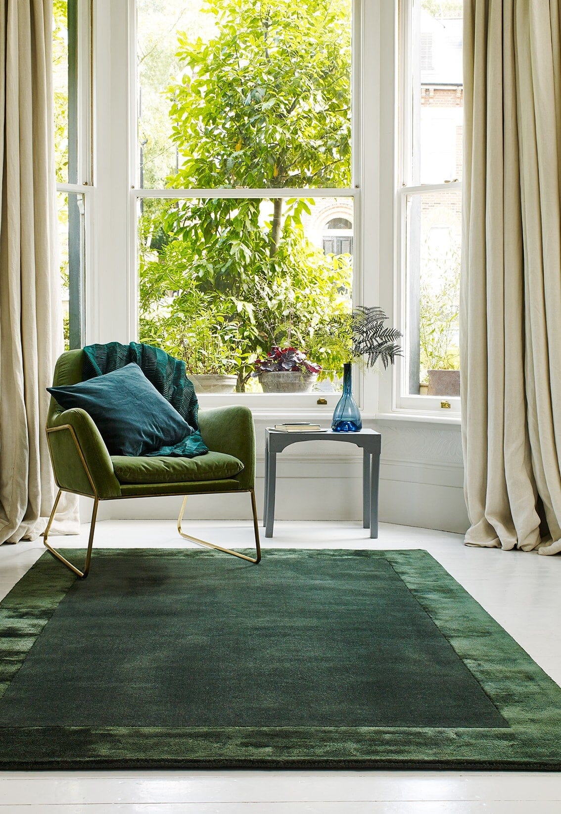 Asiatic Carpets Ascot Hand Woven Rug Green - 200 x 290cm
