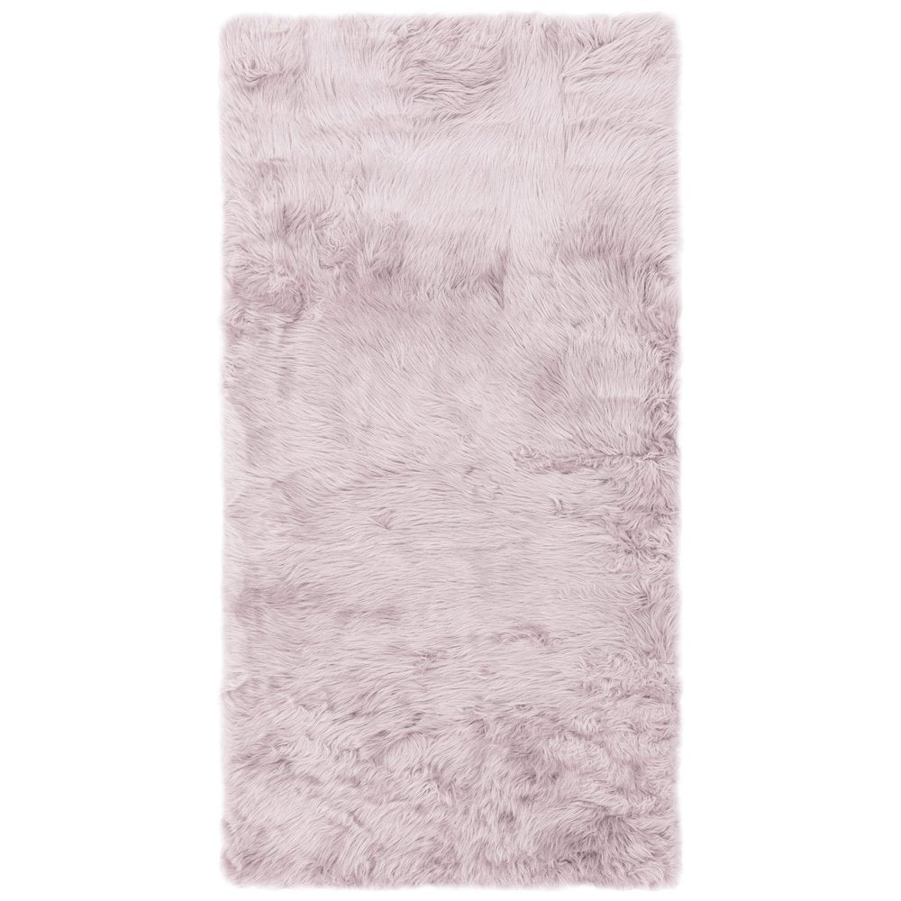 Asiatic Carpets Auckland Single Faux Sheepskin Machine Woven Rug Pink - 70 x 100cm