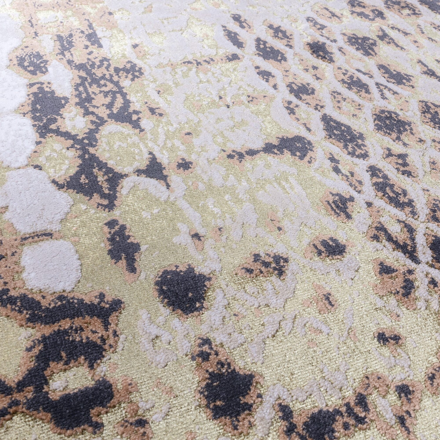  Asiatic Carpets-Asiatic Carpets Aurora Machine Woven Rug Diamond - 200 x 290cm-Yellow, Gold 621 