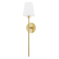 Hudson Valley Lighting Niagra 1 Light Wall Sconce in Aged Brass