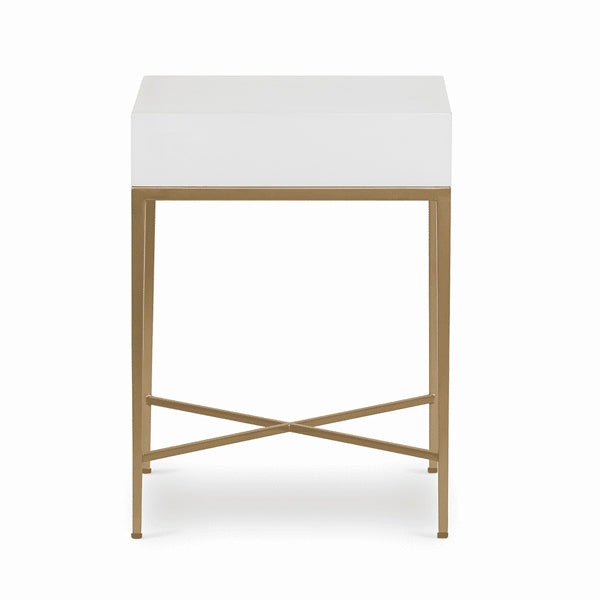 DI Designs Berkeley Bedside Table - White