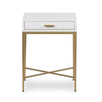 DI Designs Berkeley Bedside Table - White