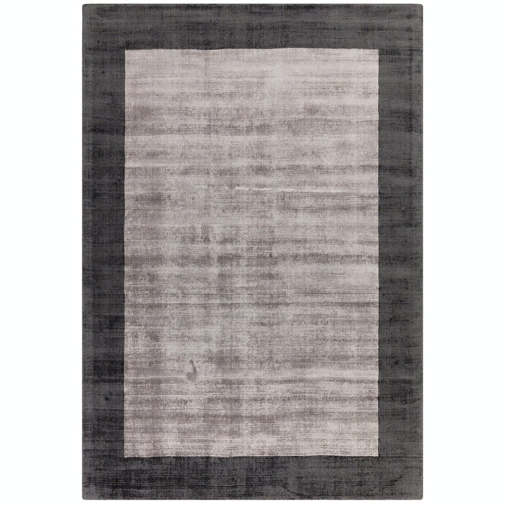  Asiatic Carpets-Asiatic Carpets Blade Hand Woven Rug Charcoal Silver - 160 x 230cm-Grey, Silver 589 