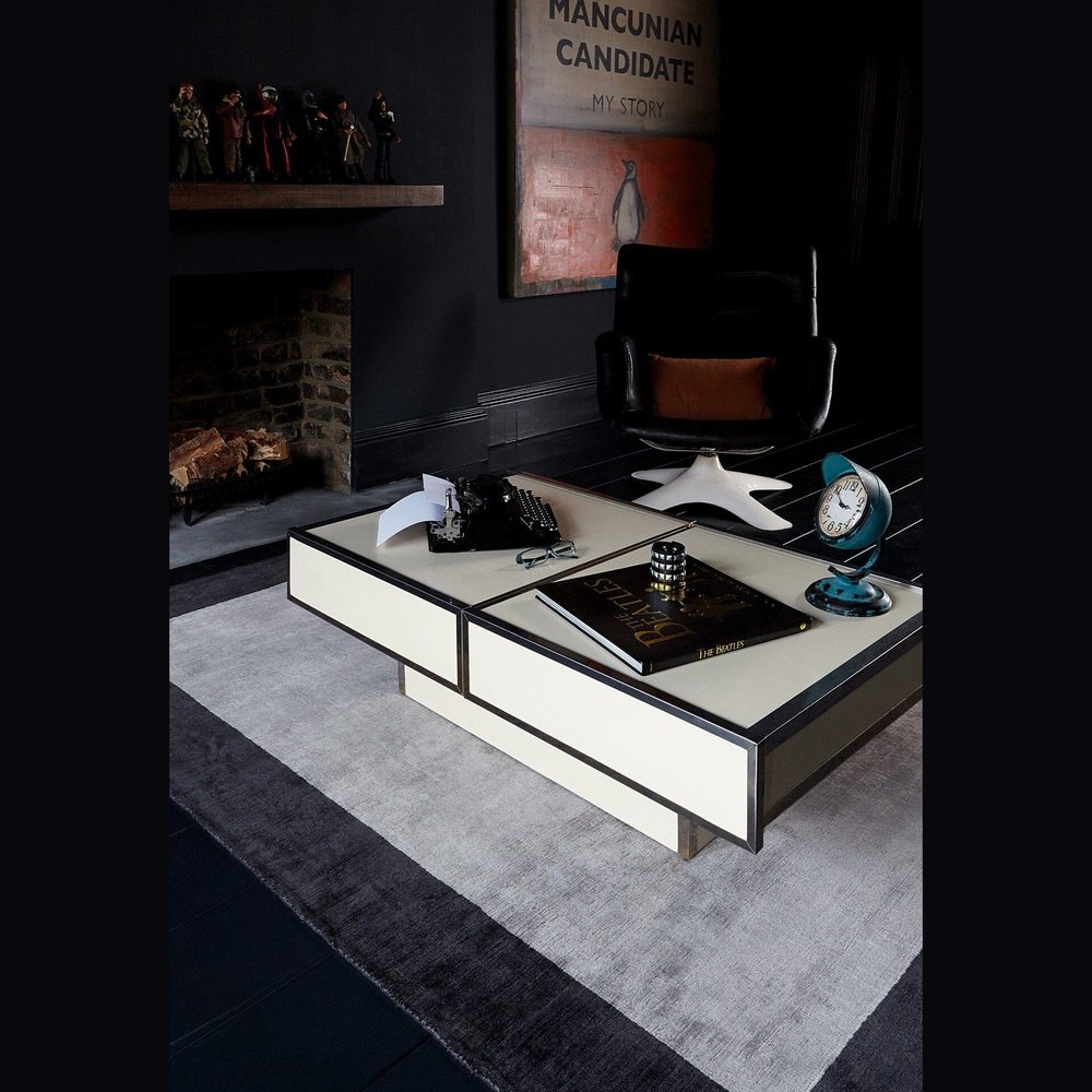  Asiatic Carpets-Asiatic Carpets Blade Hand Woven Rug Charcoal Silver - 200 x 200cm-Grey, Silver 645 