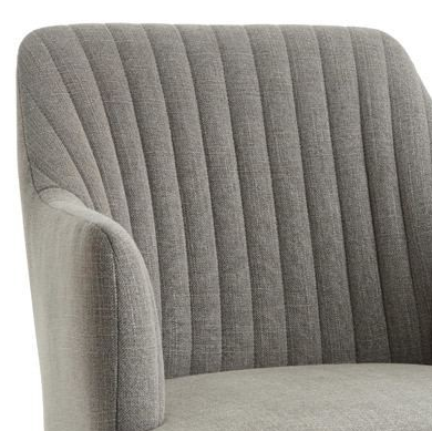 RV Astley Blisco Chair In Grey Linen-RVAstley-Olivia's
