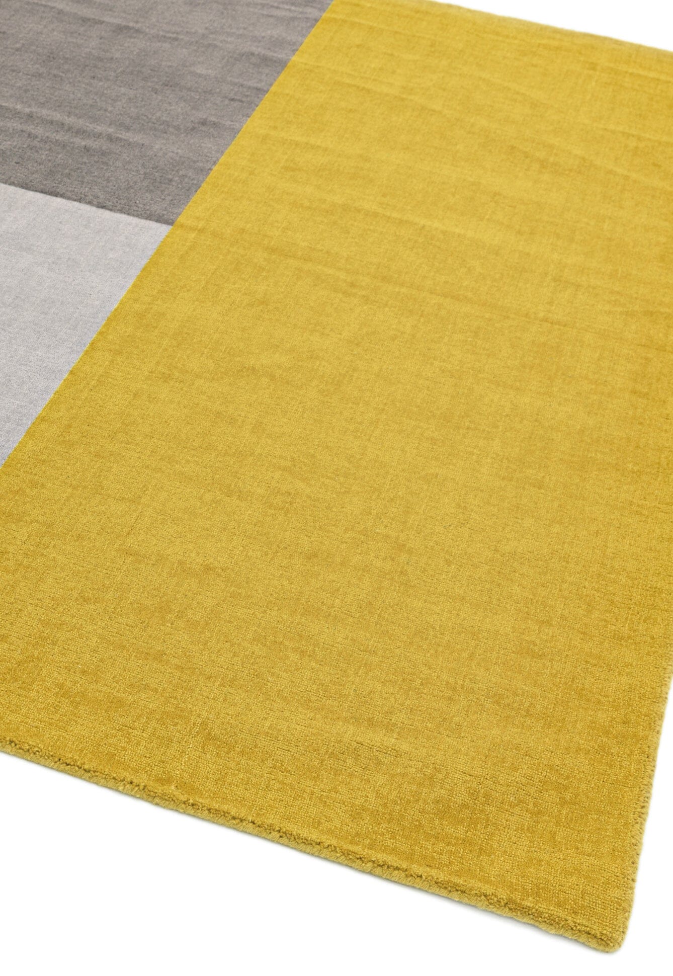 Asiatic Carpets Blox Hand Woven Rug Mustard - 160 x 230cm