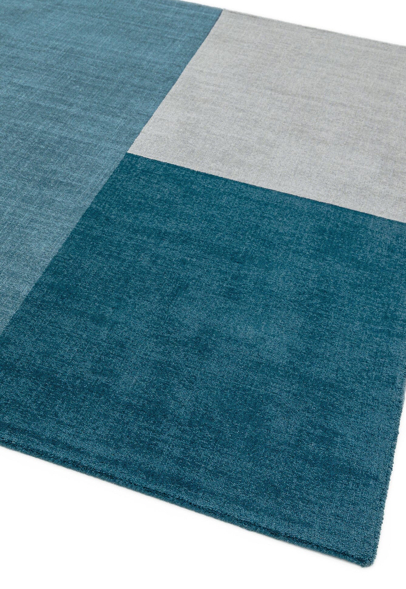  Asiatic Carpets-Asiatic Carpets Blox Hand Woven Rug Teal - 120 x 170cm-Multicoloured 173 