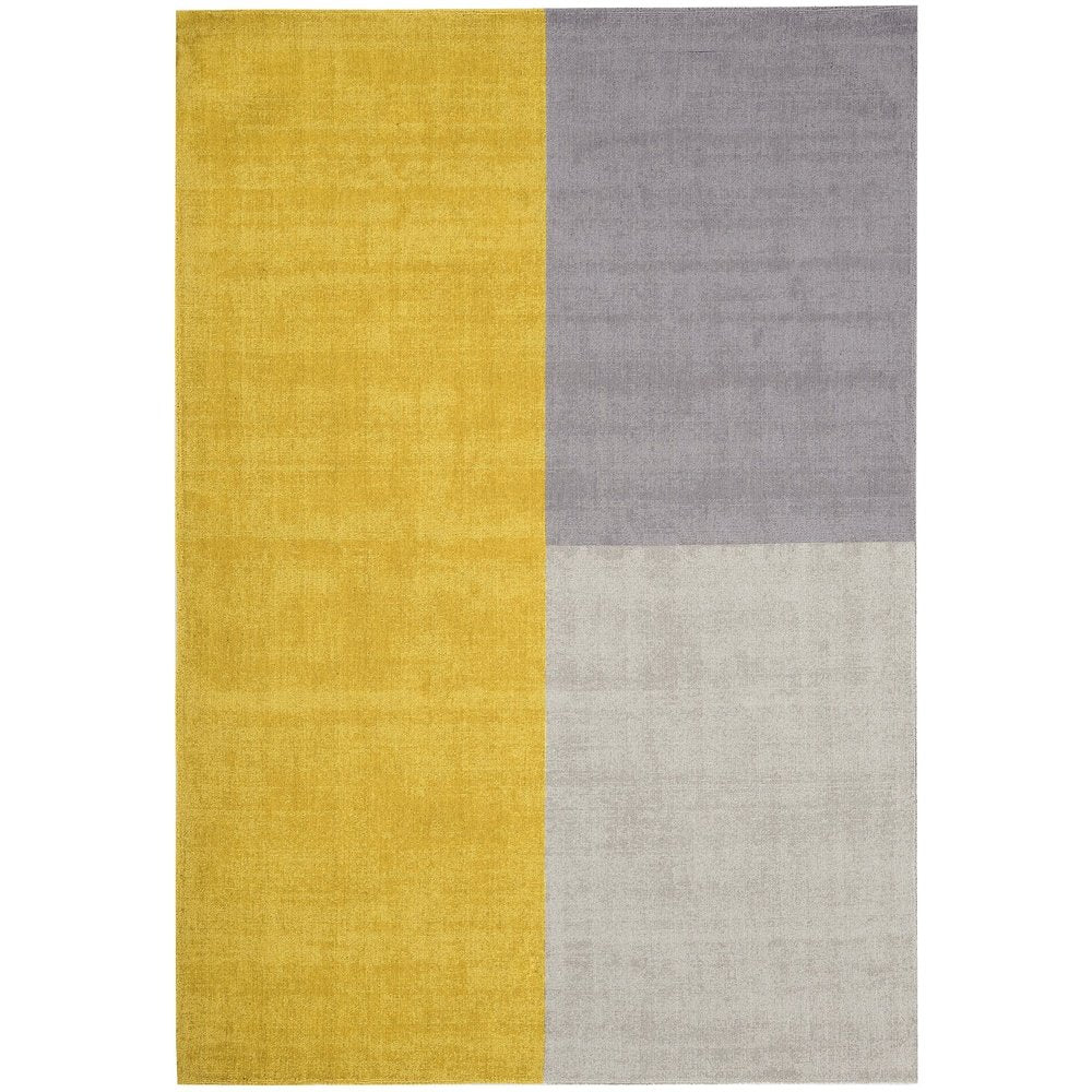  Asiatic Carpets-Asiatic Carpets Blox Hand Woven Rug Mustard - 160 x 230cm-Multicoloured 245 