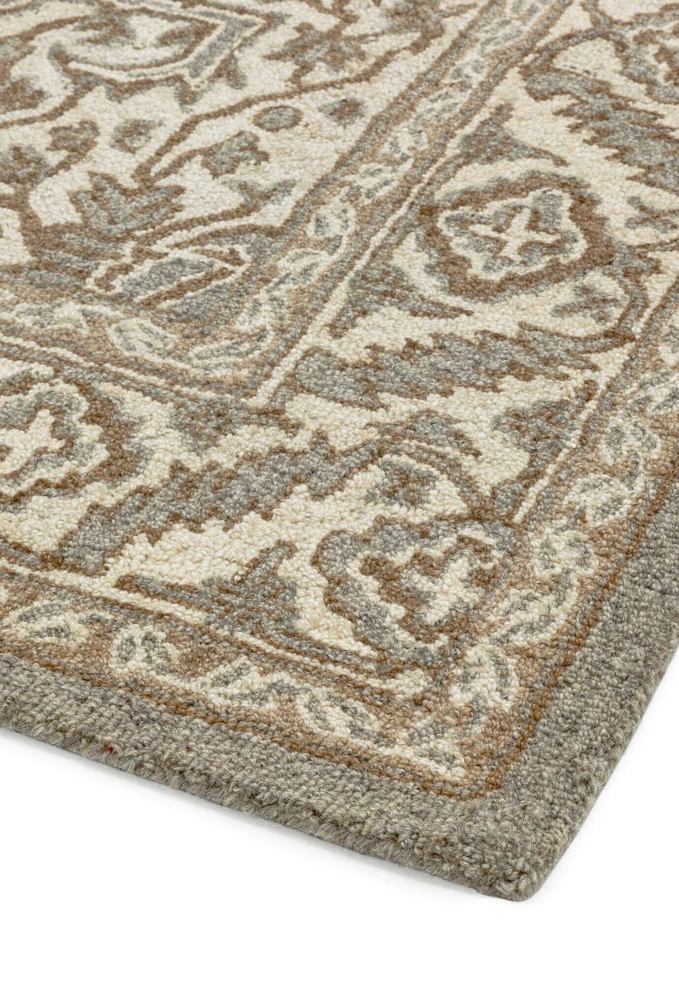  Asiatic Carpets-Asiatic Carpets Bronte Fine Loop Hand Tufted Rug Natural - 120 x 170cm-Beige, Natural 301 