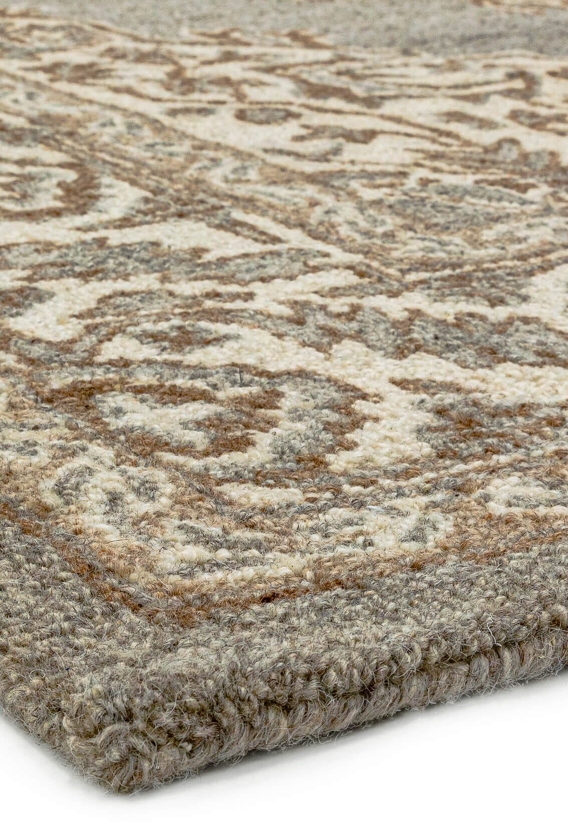  Asiatic Carpets-Asiatic Carpets Bronte Fine Loop Hand Tufted Rug Natural - 160 x 230cm-Beige, Natural 757 