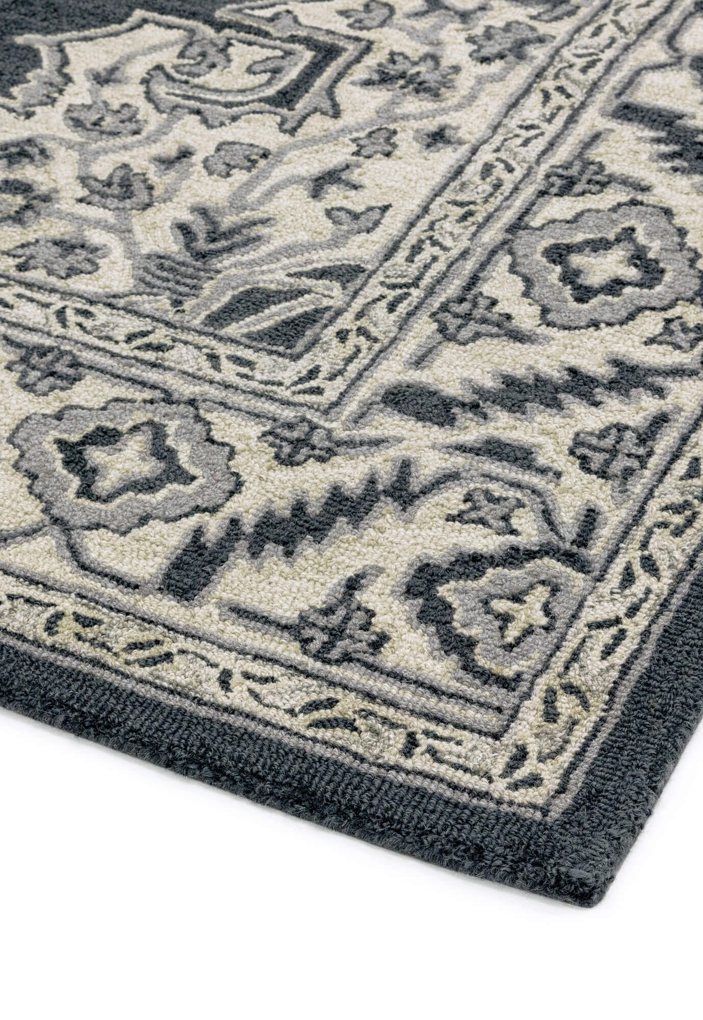 Asiatic Carpets Bronte Fine Loop Hand Tufted Rug Shadow - 160 x 230cm