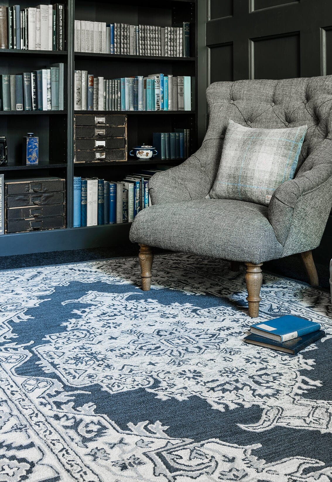 Asiatic Carpets-Asiatic Carpets Bronte Fine Loop Hand Tufted Rug Shadow - 160 x 230cm-Grey, Silver 549 