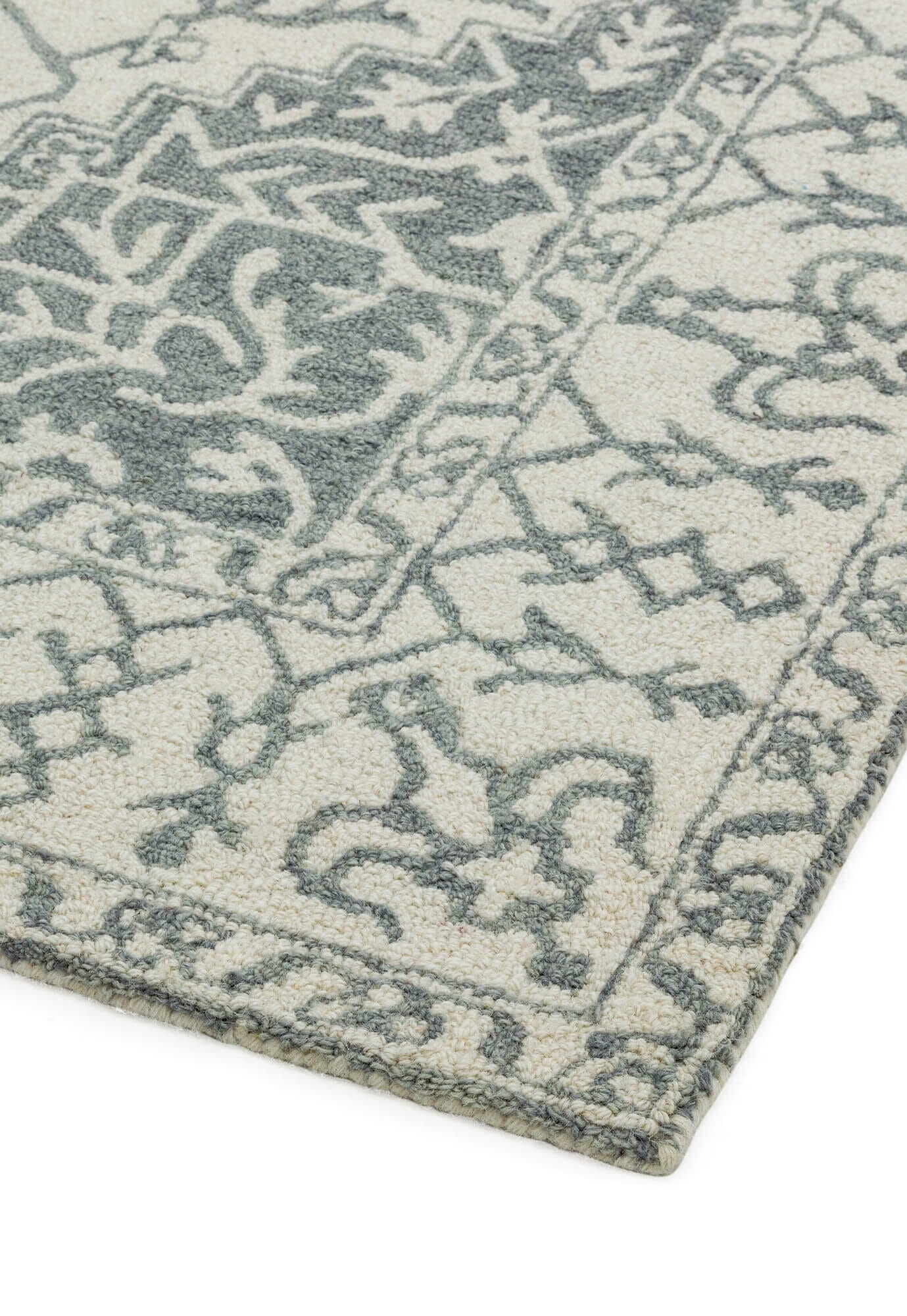  Asiatic Carpets-Asiatic Carpets Bronte Fine Loop Hand Tufted Rug Silver Grey - 200 x 290cm-Beige, Natural 445 