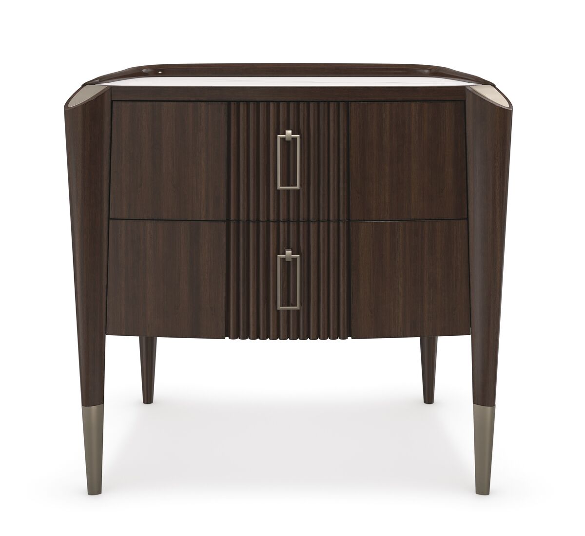  Caracole-Caracole Oxford Large Bedside Table-Brown 293 