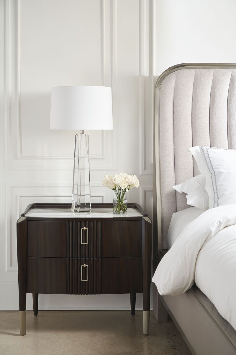  Caracole-Caracole Oxford Large Bedside Table-Brown 525 