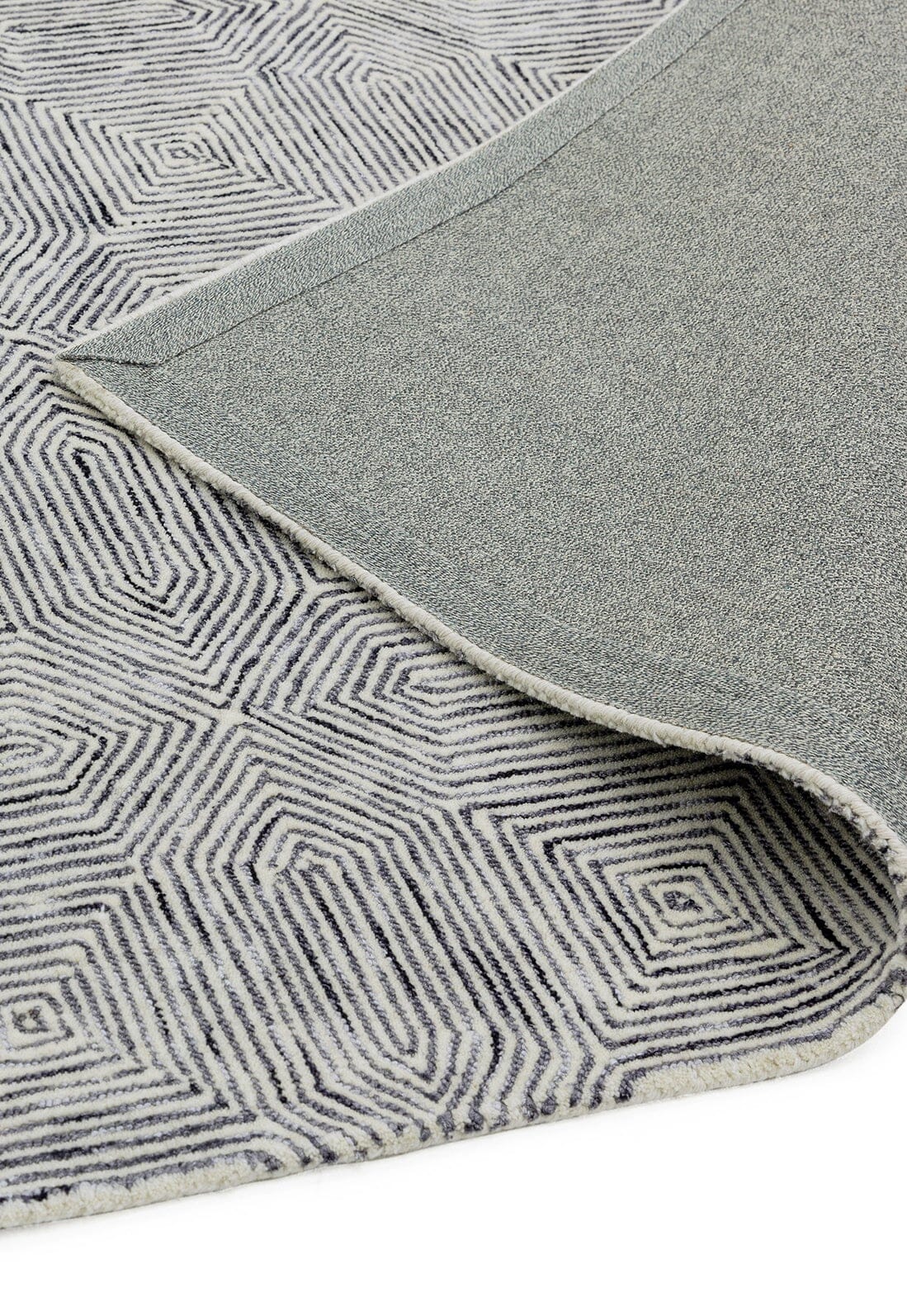 Asiatic Carpets Camden Hand Tufted Rug Black / White - 120 x 170cm