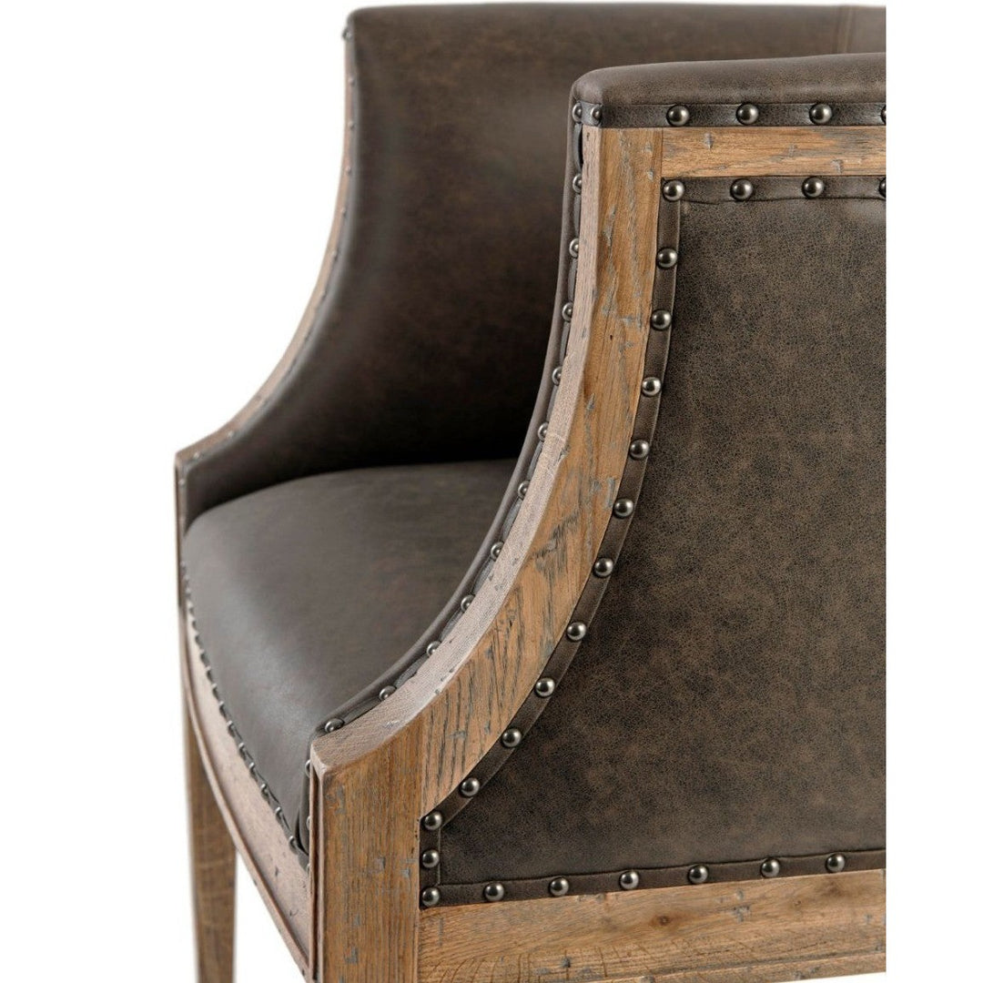 Orlando Accent Chair - Leather Theodore Alexander 4