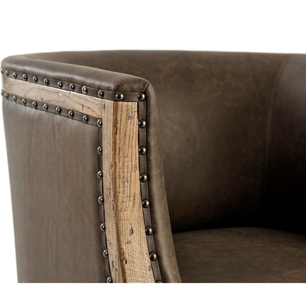 Orlando Accent Chair - Leather Theodore Alexander 5