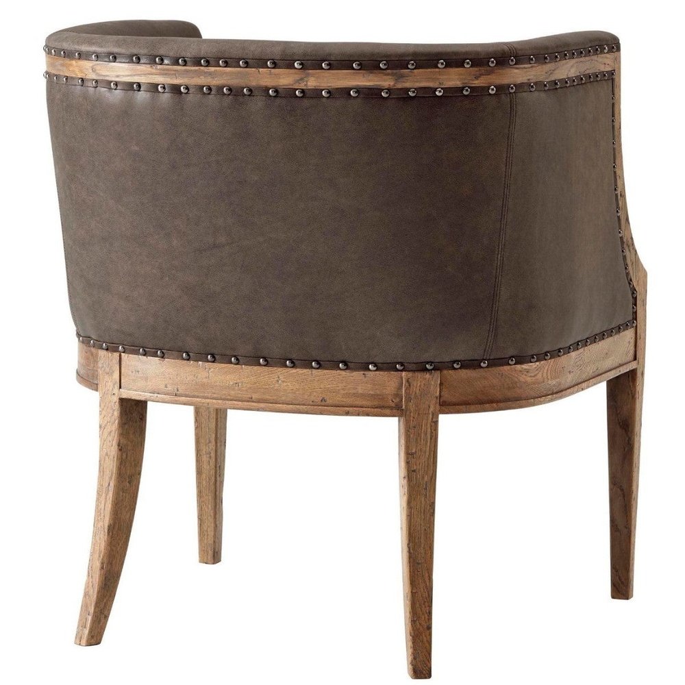Theodore Alexander Orlando Accent Chair in Leather