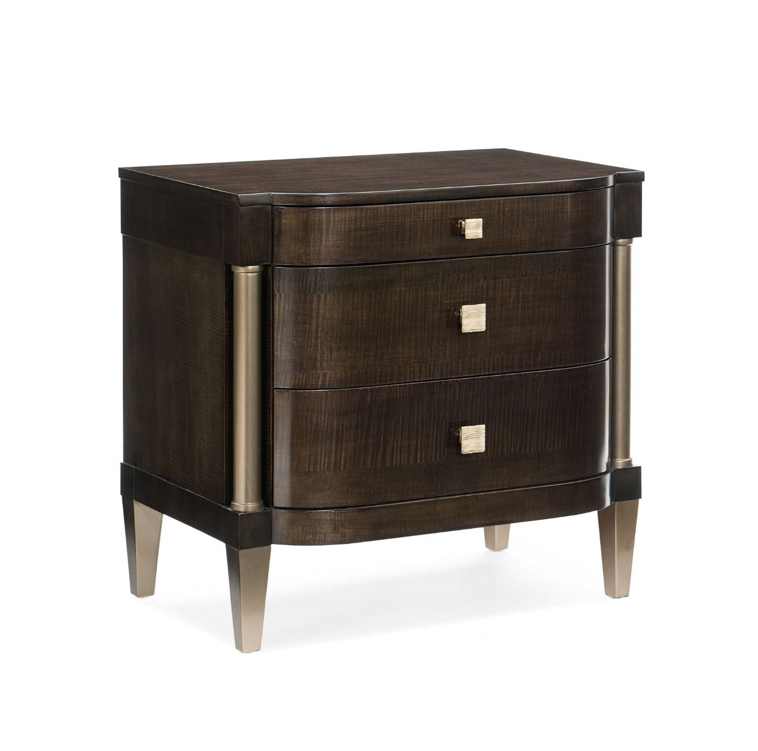  Caracole-Caracole Classic Night Owl Bedside Table-Brown 989 