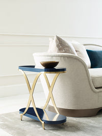 Caracole Classic Blue By You Side Table