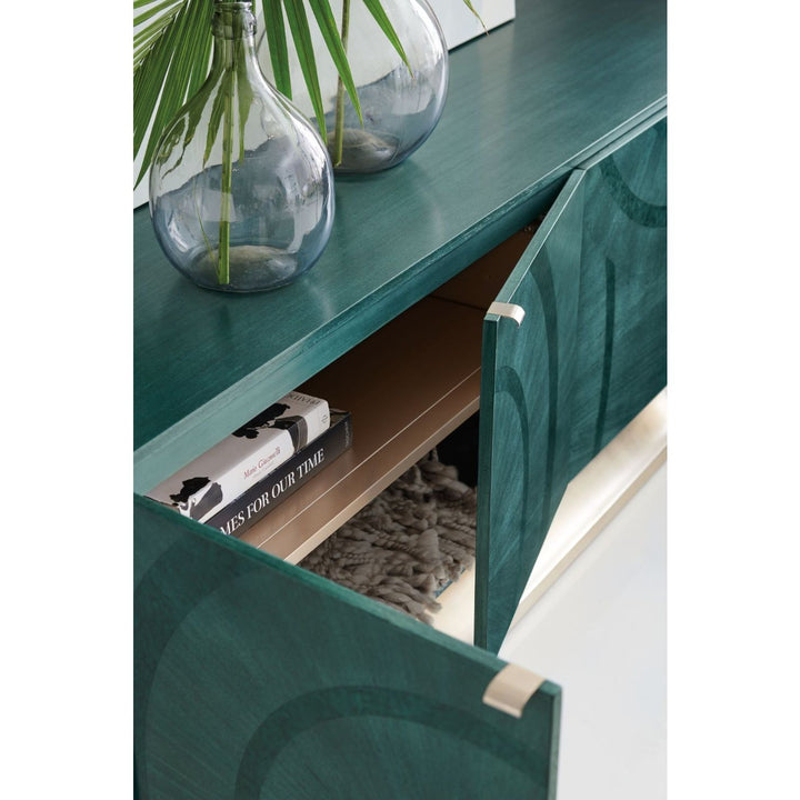 Classic Deja Blue Media Cabinet Caracole 5