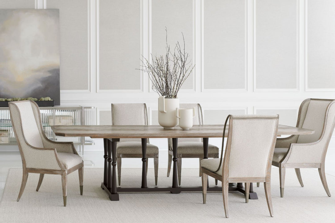 Classic Open Arms Dining Chair Caracole 3