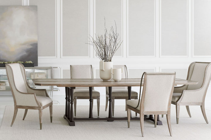 Classic Open Arms Dining Chair Caracole 3