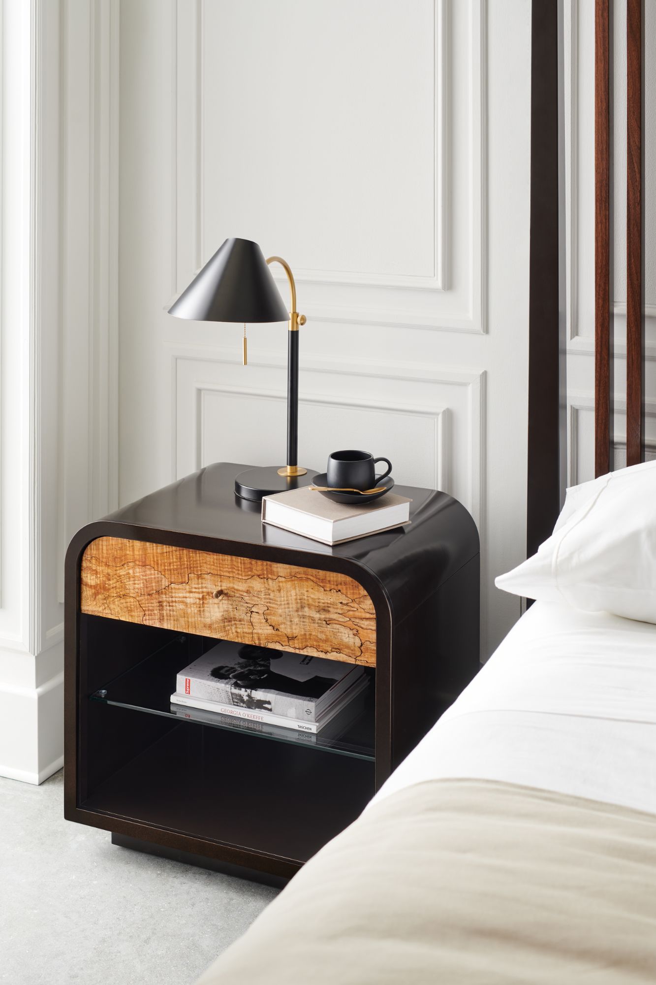  Caracole-Caracole Classic Excess Knot Bedside Table-Brown 981 