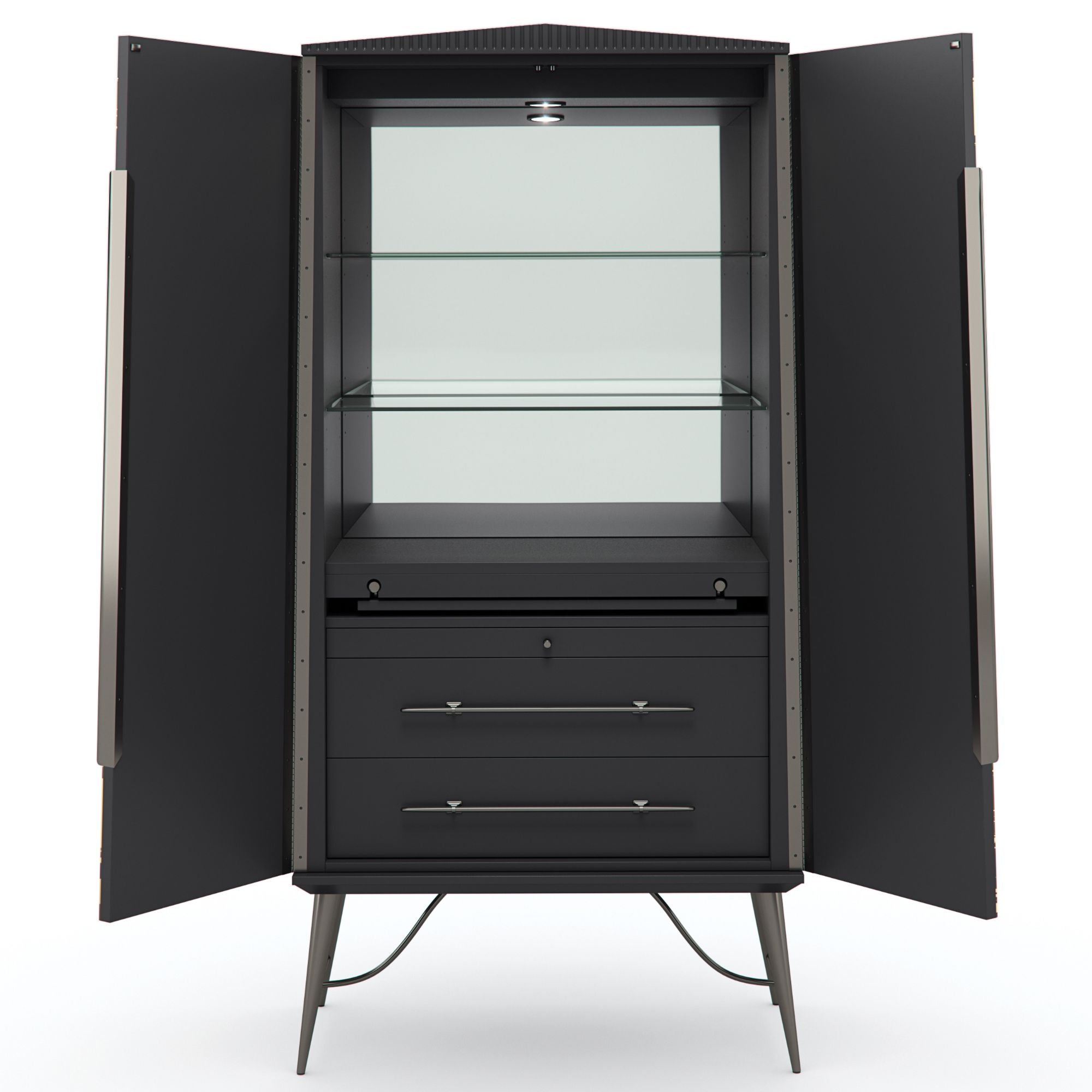Caracole Classic Served with A Twist Cabinet