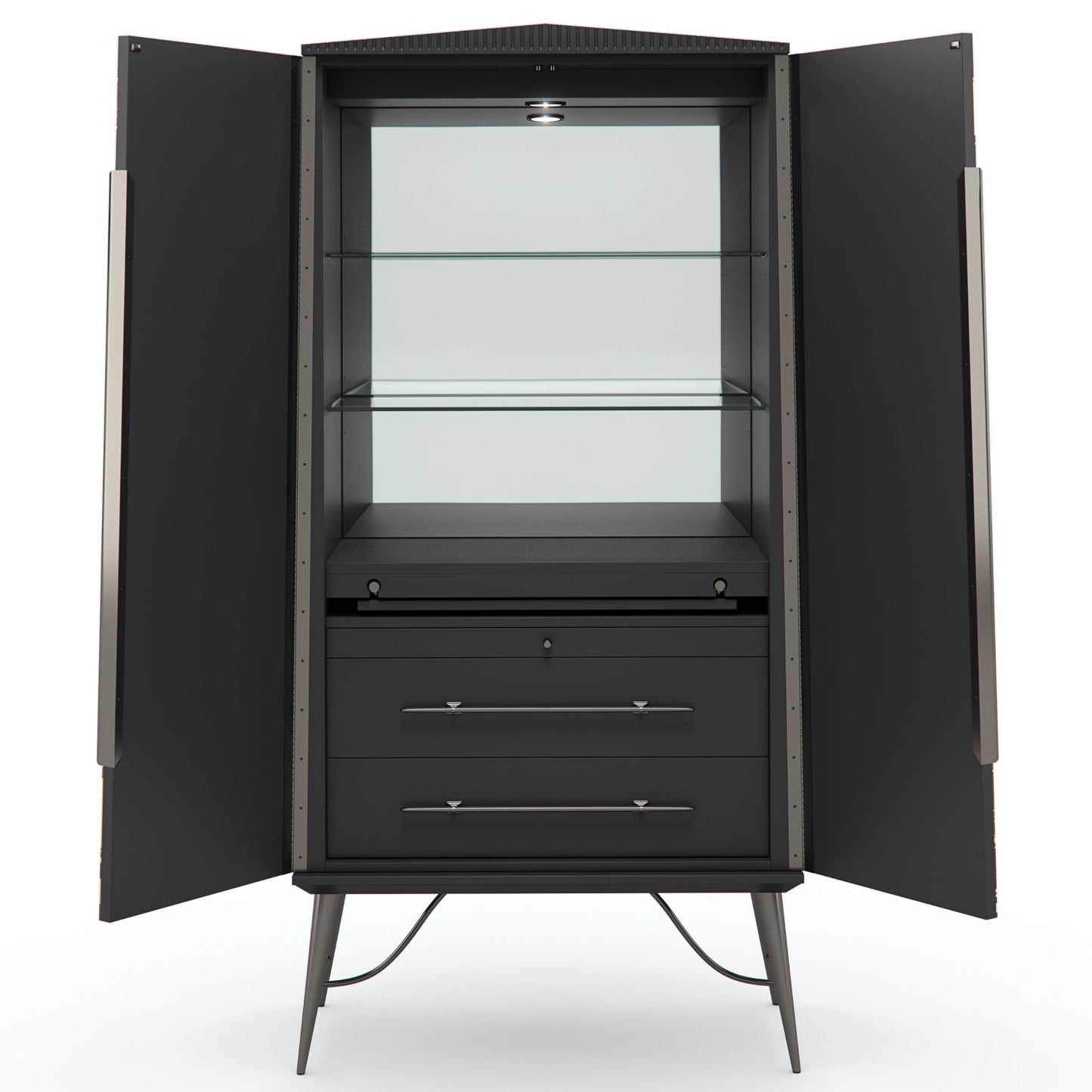 Caracole Classic Served with A Twist Cabinet