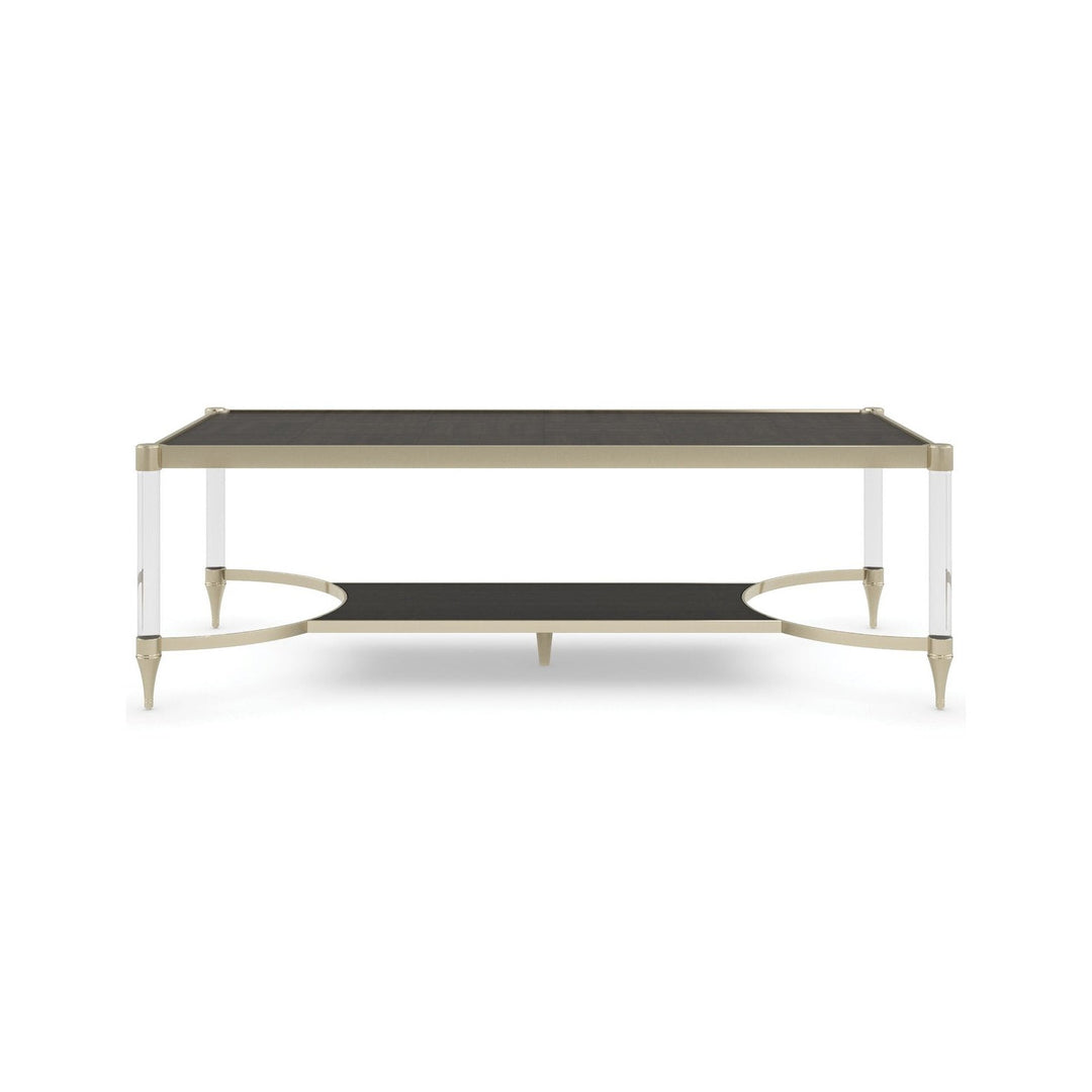 Classic Check Mate Rectangular Coffee Table Caracole 1