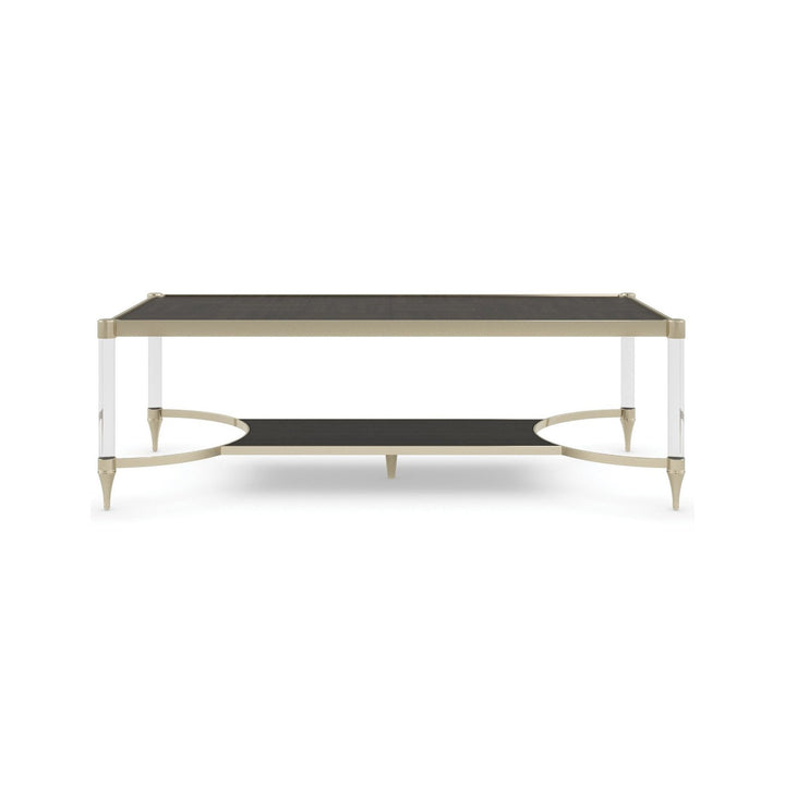 Classic Check Mate Rectangular Coffee Table Caracole 1